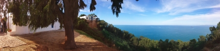 Seascape panorama Sidi Bou Saidの写真素材