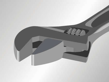 The vector image of a universal wrenchのイラスト素材