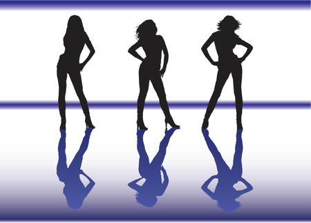 Beautiful girlsのイラスト素材