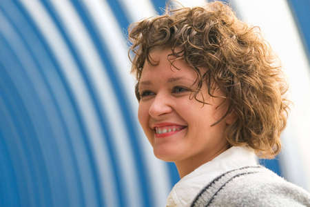 Portrait of the smiling beautiful young woman
