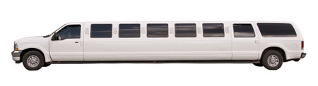 Limousine on a white backgroundの写真素材