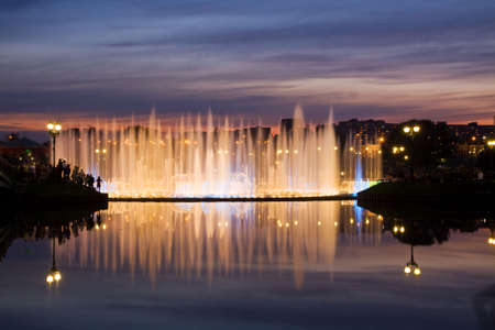 Big Fountain in Tsaritsyno Park, Moscow. Russiaの写真素材