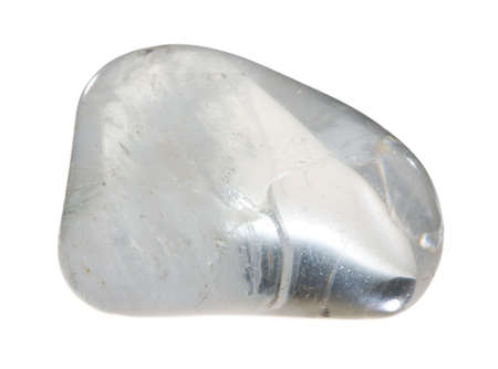 Rock crystal isolated on a white backgroundの写真素材
