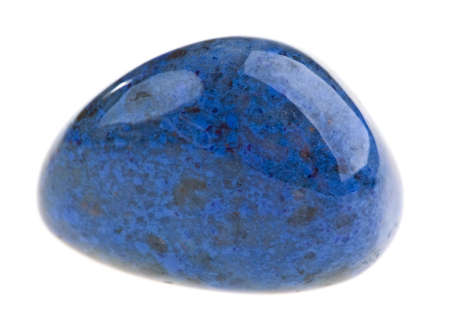 Dumortierite mineral isolated on a white backgroundの写真素材