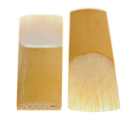 Reeds for clarinet isolated on a white background