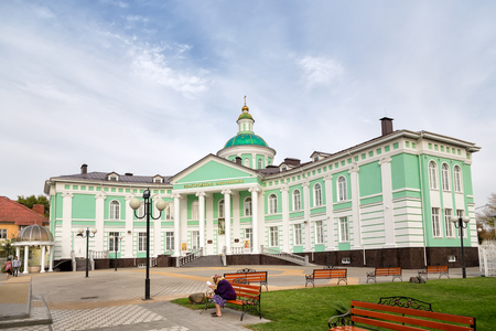 Belgorod, Russia - October 05, 2015: Building of Belgorod Metropolitanate. The Metropolitanate was found on June 7, 2012 in accordance with the reform of diocesan devices of the Russian Orthodox Churchのeditorial素材