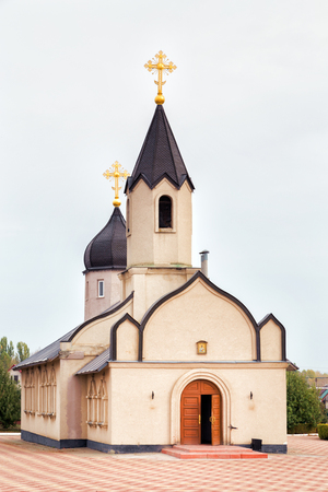 Prokhorovka, Russia - October 6, 2015: Church of St. Nicholas. Located on the territory of historical and orthodox complex, created in the Prokhorovka from 1993 to 2000のeditorial素材