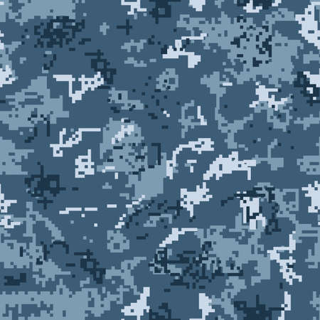 Digital urban camouflage seamless pattern. Vector illustration.のイラスト素材