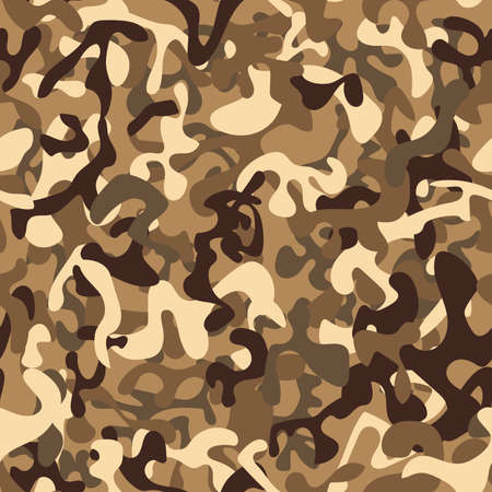 Seamless pattern. Desert army camouflage. Vector illustrationのイラスト素材