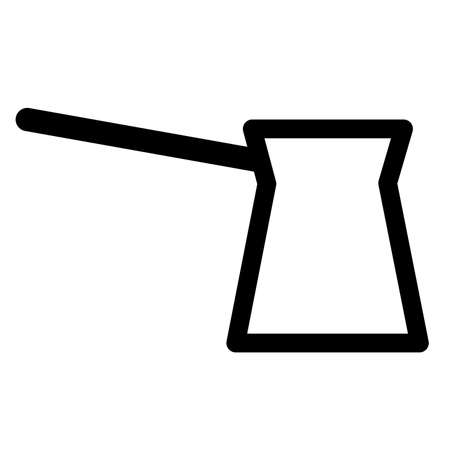 Jezve turkish coffe pot icon. Vector illustrationのイラスト素材