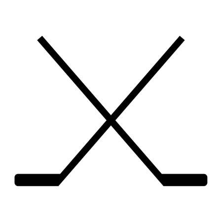 Hockey stick iconのイラスト素材