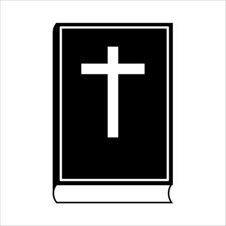 Bible Icon isolated on white background. Vector illustration.のイラスト素材