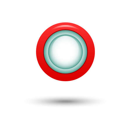 The red button for website. Vector illustrationのイラスト素材