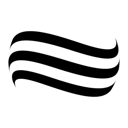 Abstract striped spheres for your design. Vector illustrationのイラスト素材