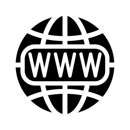 Symbol of the Internet and globe. Vector illustrationのイラスト素材