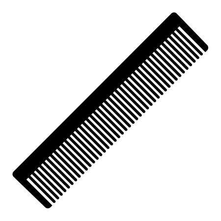 Silhouette a comb on a white background. Vector illustrationの写真素材