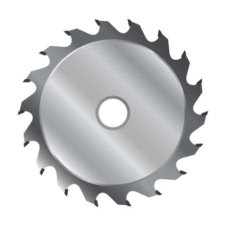 Saw blade for circular saw. Vector illustrationの写真素材