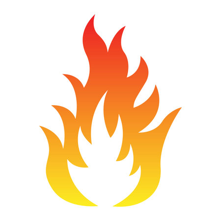 Symbolic image of the flame. Vector illustrationの写真素材