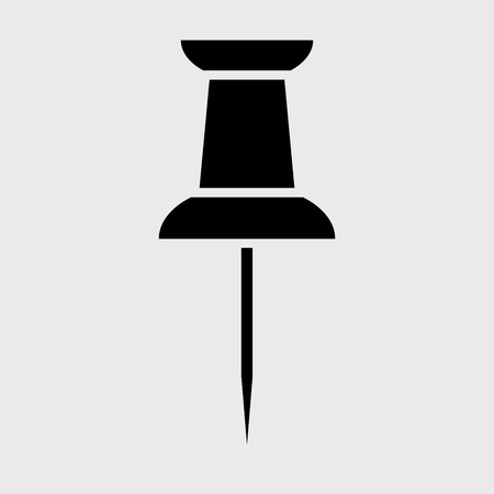 Push pin icon isolated on transparent backgroundのイラスト素材