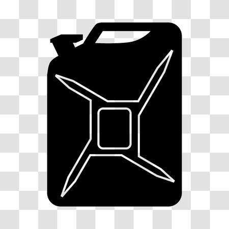 Fuel canister on white background. Icon. Vector illustrationのイラスト素材