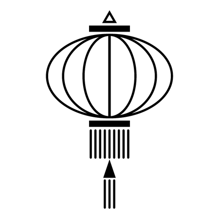Chinese lantern. Icon. Vector illustration for your designのイラスト素材