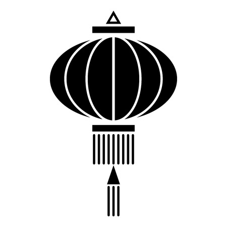 Chinese lantern. Icon. Vector illustration for your designのイラスト素材