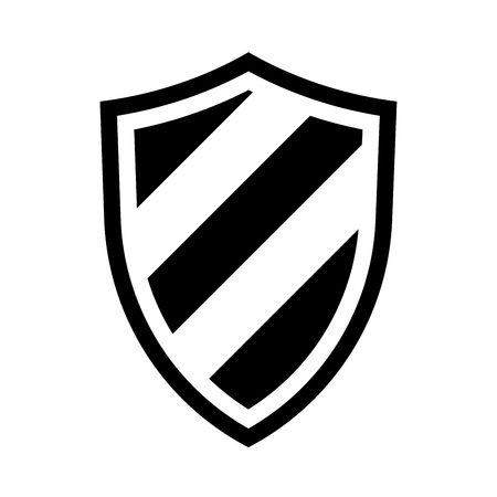 Shield Icon isolated on white background.Vector illustrationのイラスト素材
