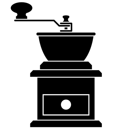 Icon of coffee grinder on a white backgroundのイラスト素材