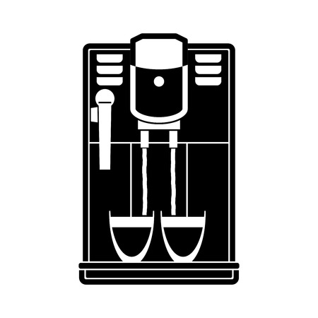 Coffee machine  icon on white background.のイラスト素材