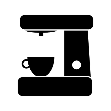 Coffee machine  icon on white background.のイラスト素材