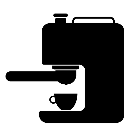 Coffee machine  icon on white background.のイラスト素材