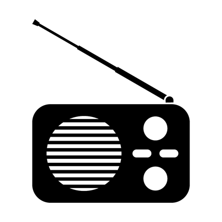 Radio receiver icon on white background.のイラスト素材