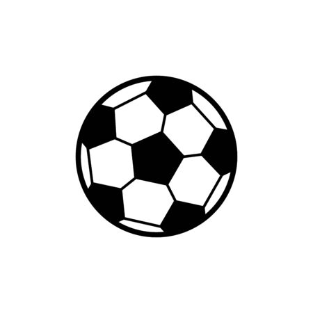 Soccer ball icon isolated on white background. Vector illustrationのイラスト素材