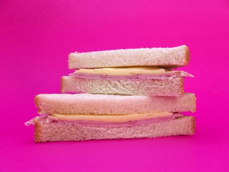 Sanwich of jamón and cheese