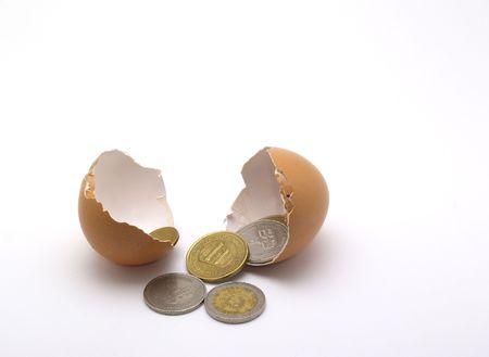 rind of egg and key     