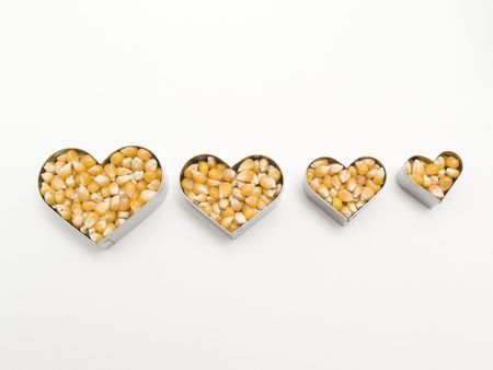  heart of cornの写真素材