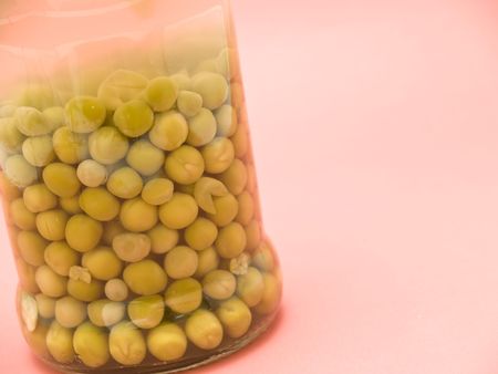  bottle with peasの写真素材