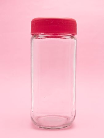 empty glass jarの写真素材