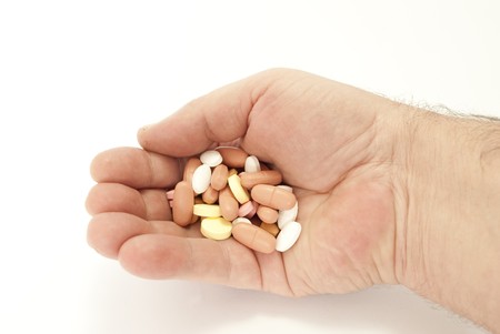 Hand with pills