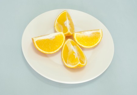 orange piecesの写真素材