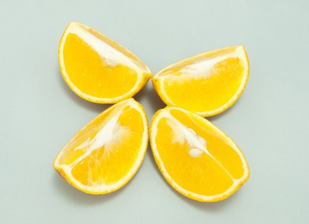 orange piecesの写真素材