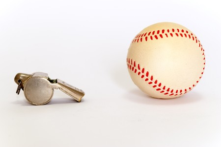 baseball and whistleの写真素材