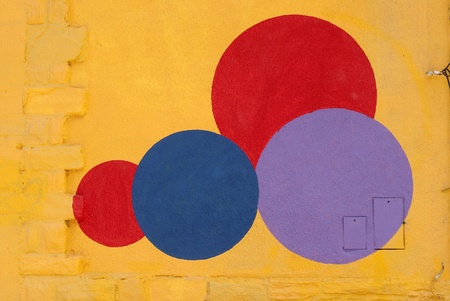 colored circlesの写真素材