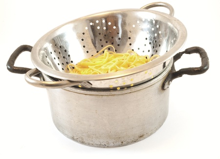 spaghetti strainerの写真素材
