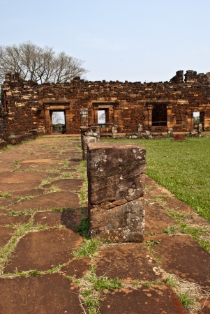 Ruins of San Ignacio, Argentinaの写真素材