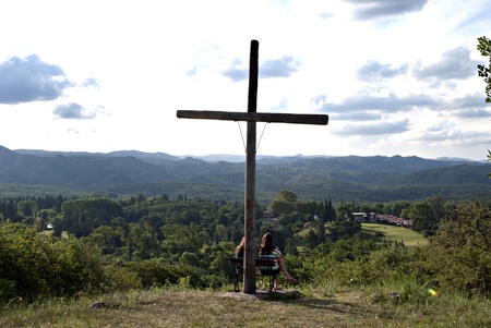 	  		  	Sunset in Ascochingas, Cordoba, Argentionaの写真素材