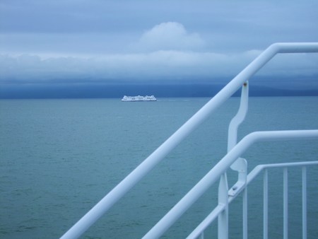 Ferry Ride in British Columbiaの写真素材