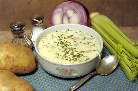 Cream of Potato Soupの写真素材