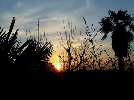 The sun goes downの素材