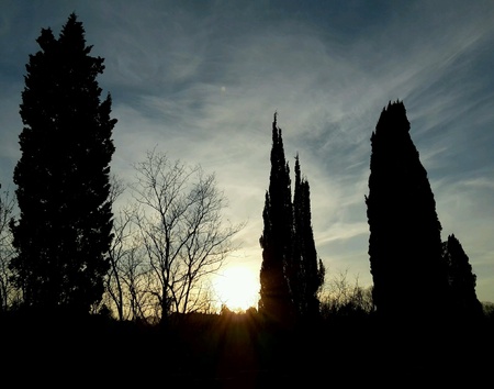 The sun goes downの素材